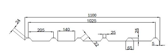 Trapezoidal Roof Sheet Profile